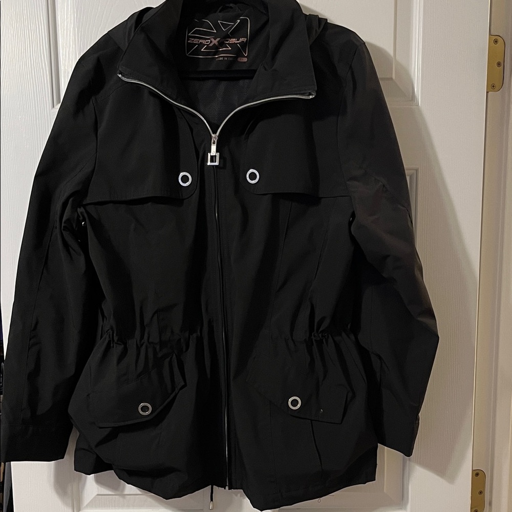 ZeroXposur Women's Black Jacket with Silver Accents